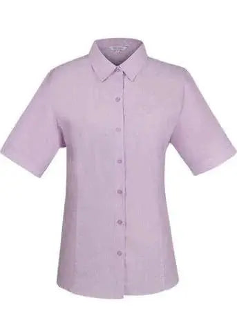 Aussie Pacific Ladies Belair Short Sleeve Shirt 2905S Corporate Wear Aussie Pacific Lilac 4